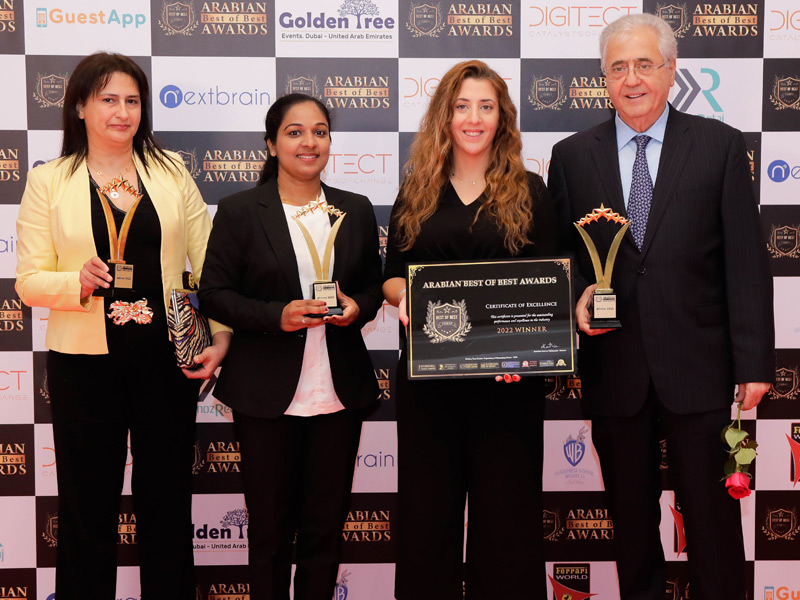 Omani technology team receiving recognition