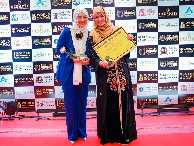 Technology leaders celebrating at an awards ceremony